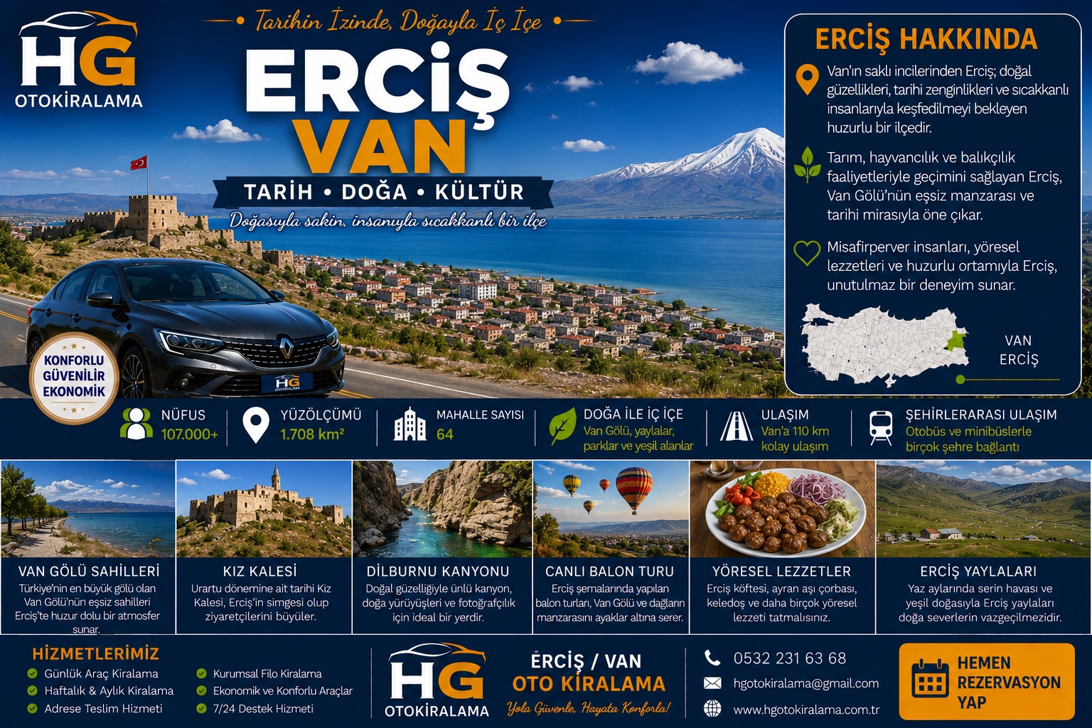 Erciş Van araç kiralama | HG Blog