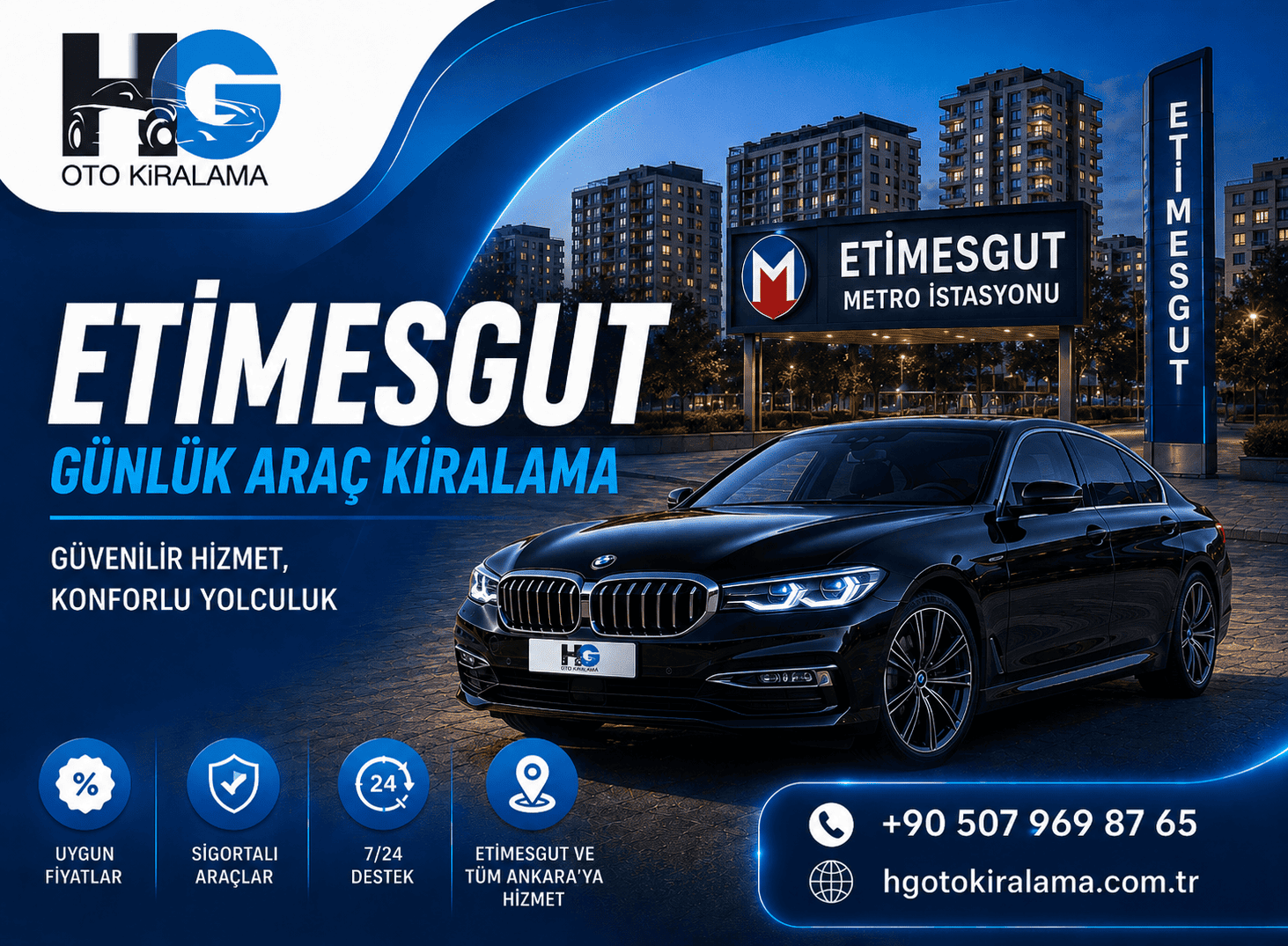 Etimesgut Günlük Araç Kiralamaa